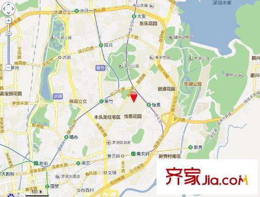 怡景別墅交通圖 