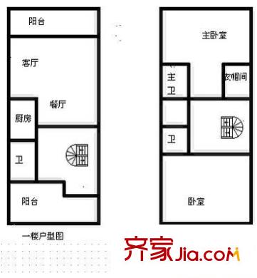 世界花园樱花居 3室 户型图