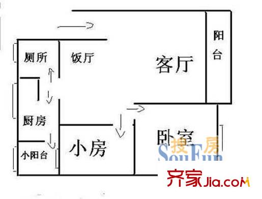 深圳 銀龍花園 戶型圖1