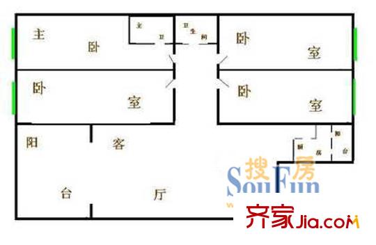 深圳 銀龍花園 戶型圖2