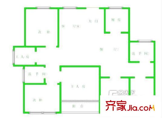 深圳 福瑞閣 四居室  四房二廳二衛(wèi)