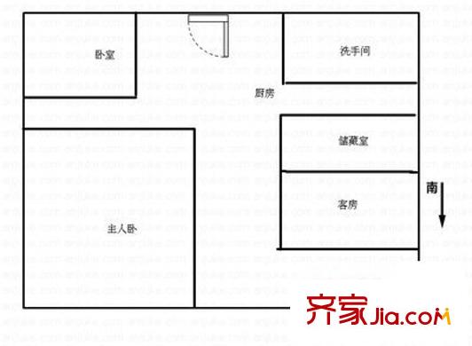 城投荔香坊 3室 戶型圖