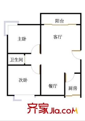 盛銘居 2室 戶型圖