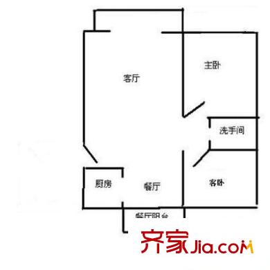 盛銘居 2室 戶型圖