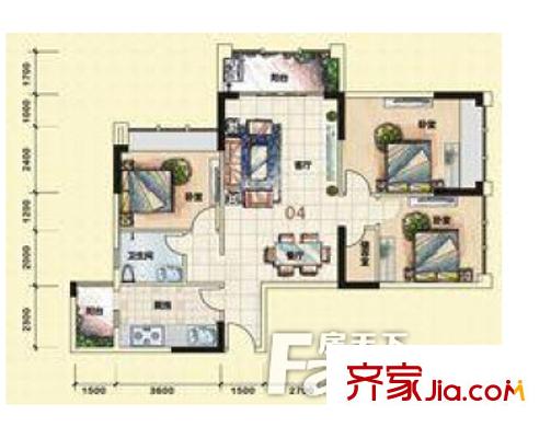 青海大廈 戶型圖