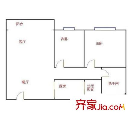红花园 户型图1