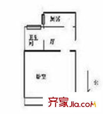 深圳 堪察大院 1房戶型圖