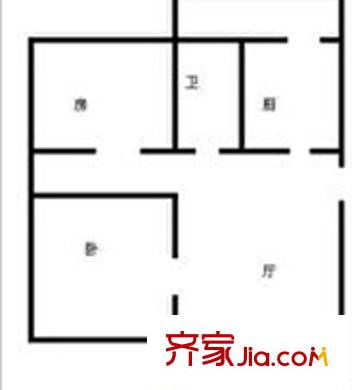 深圳 堪察大院 2房戶型圖