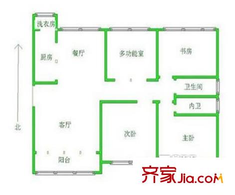 長堤1號 4室戶型圖