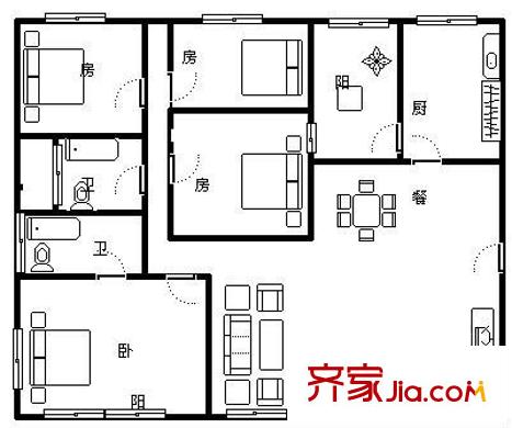 齊明公寓 戶型圖
