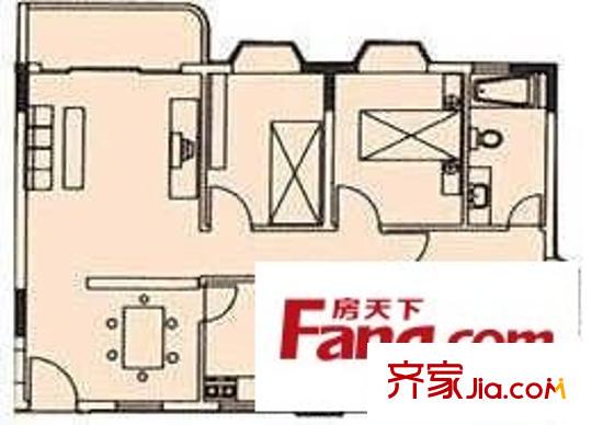 福瑞閣 3室 戶型圖