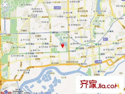 城投荔香坊交通圖