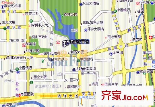 城投荔香坊交通圖