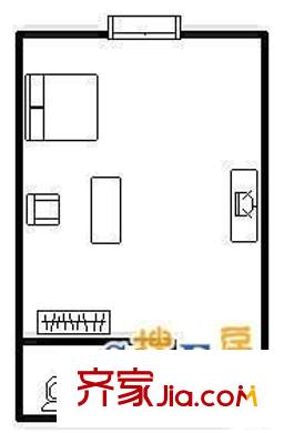 桑達小區(qū) 1室 戶型圖