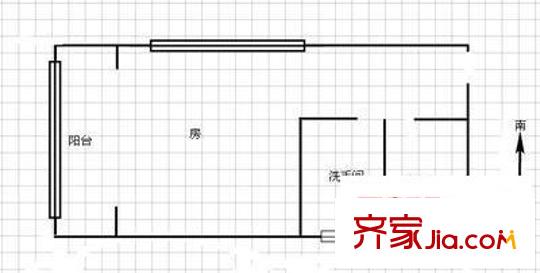 桑達小區(qū) 1室 戶型圖