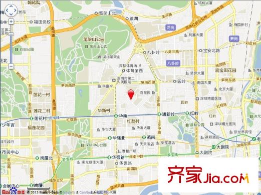 長(zhǎng)城三花園交通圖
