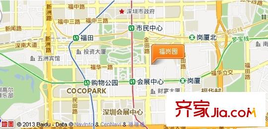 福崗園交通圖 