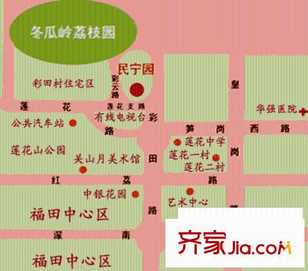 民寧園交通圖