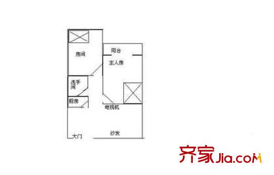 荔园小区 户型图1