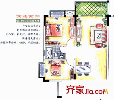 深圳綠映居戶型圖4