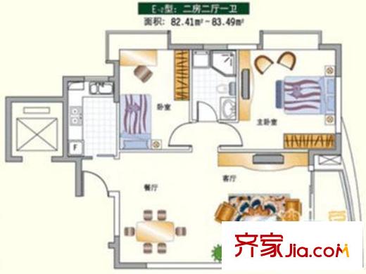 红花园 户型图2