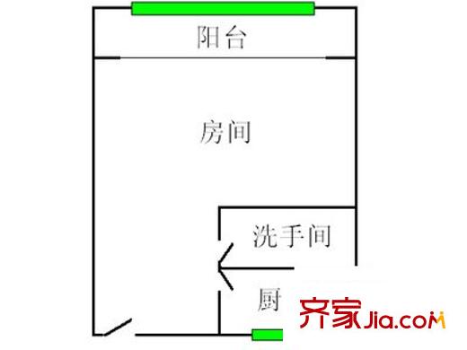 桑達(dá)小區(qū) 1室 戶型圖