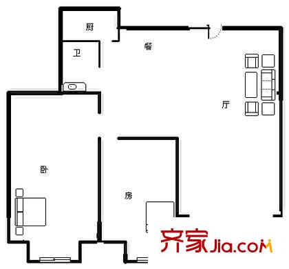 深圳 北头豪苑 户型图