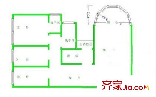 深圳 長(zhǎng)城三花園 戶型圖