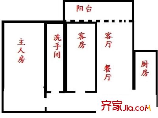 聚?；▓@ 2室 戶(hù)型圖