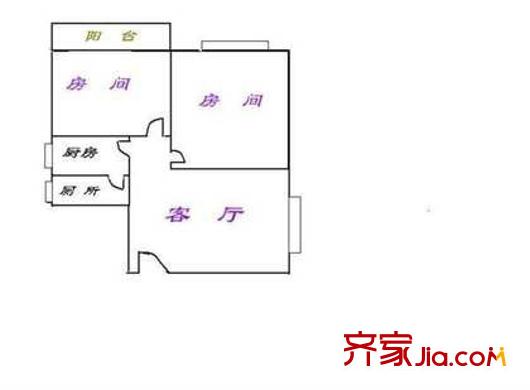 深圳 香江西苑 戶型圖1