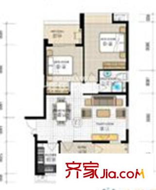深圳 越港商業(yè)中心3房 戶型圖