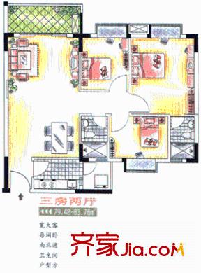 深圳綠映居戶型圖1