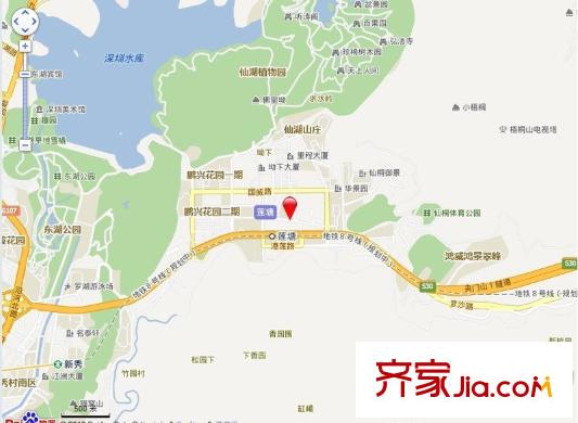 蓮塘花園交通圖