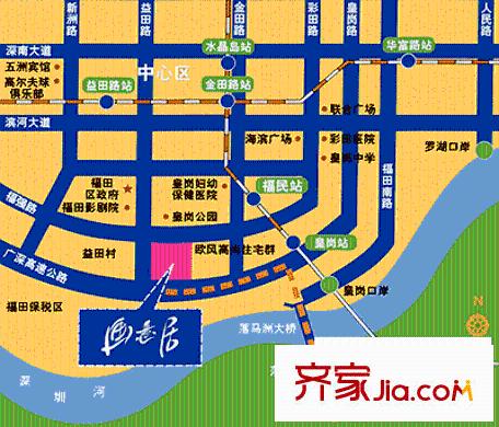 點(diǎn)彩人家交通圖深圳1