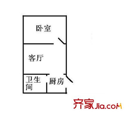 海涛居 1室 户型图