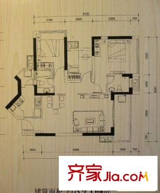 桑泰丹华三期 3室户型图