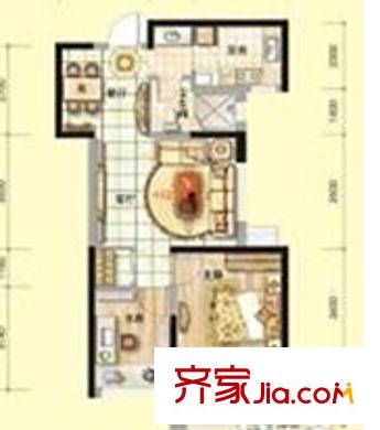 深圳 美塑公寓 2房戶型圖