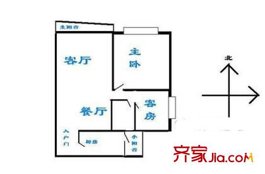 深圳 皓月花園二期 戶型圖1