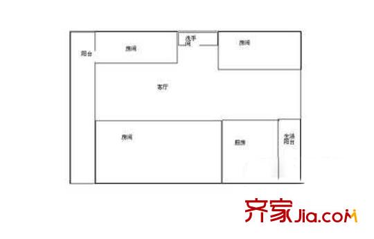 深圳 福泉花園 戶型圖1