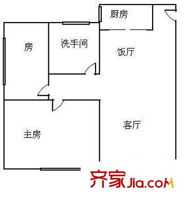 福泉花園 2室 戶型圖