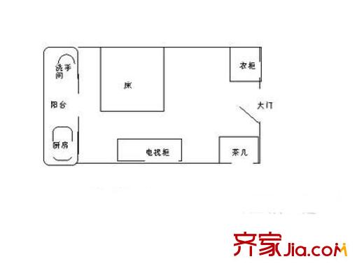深圳 风尚时代 户型图2