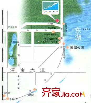 東湖豪庭交通圖