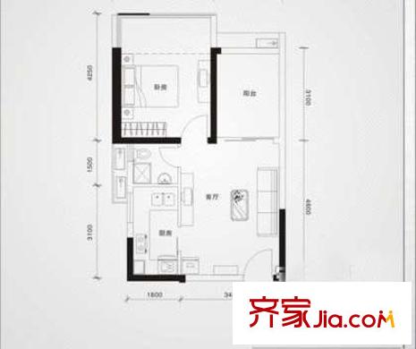 橄欖綠洲 戶型圖1