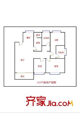 寶瑞軒 3室 戶型圖