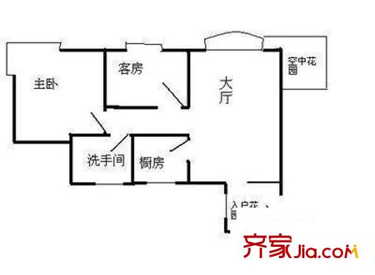 羅湖大廈 2室 戶型圖
