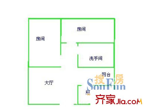 深圳 羅湖大廈 戶(hù)型圖1