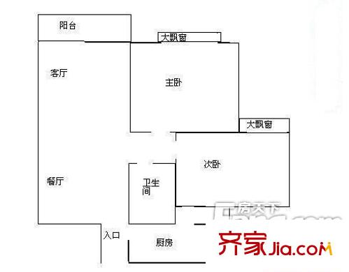 深圳 湖溪大廈  二居室  二房二廳一衛(wèi)