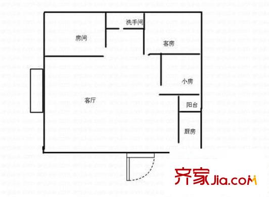 福泉花園 3室 戶型圖