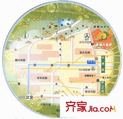 梧桐山新居交通圖