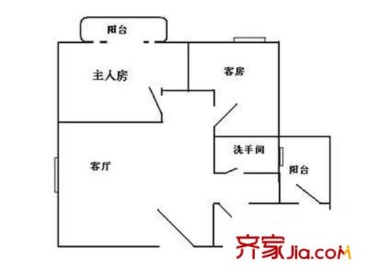 翠苑大廈 3室 戶型圖